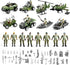 HOSPONY 58-in-1 4-7 6-8 8-12, Army Men Toys for Boys Military Truck/Helicopter/Kayak Boat/Motorcycle/Army Men Action