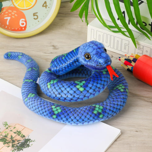 MGZTTHW 27 Snake Plush, Stuffed Snake Animal, in Small Toy Snakes for Kids, Giant Stuffed Animals, Lifelike Plush Snake