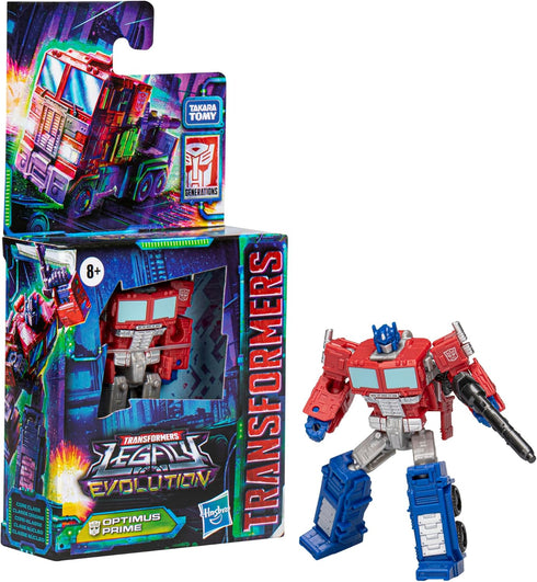 Transformers Toys Legacy Evolution Core Class Optimus Prime Toy, 3.5-inch Action Figure for Ages 8 and Up