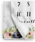 WolfeDesignPDD Baby Milestone Blanket Personalize Baby Blanket Monogram Baby Blanket Name Blanket Swaddle Receiving