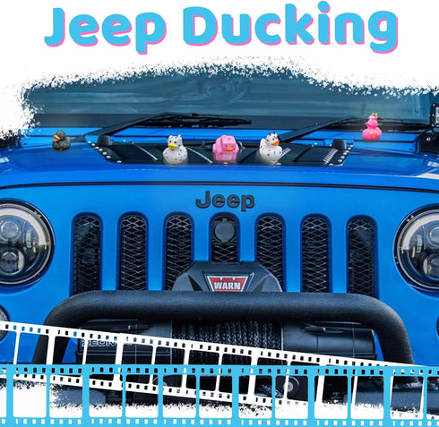 Diteryy 60 Pack 2.3 Inch Rubber Ducks for Jeeps Bulk Floater Jeeps Ducks for Ducking Assortment Mini Rubber Duckies