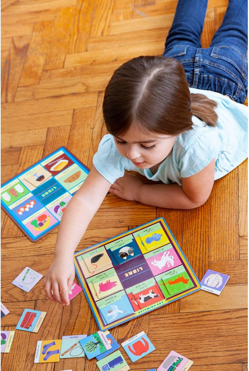 eeBoo Spanish Bingo Vocabulary Game – Educational Game for Ages 5 and Up