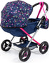 Bayer Design Dolls Pram Cosy - Blue, Pink, Hearts, Includes Blanket & Shoulder Bag, Fits Dolls Up to 18"