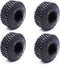 1.0 Tires Adhesive Crawler Rubber Tires - 55mm X 22mm with Foam Inserts for 1/18 TRX4M and 1/24 SCX24 Upgrades