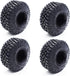 1.0 Tires Adhesive Crawler Rubber Tires - 55mm X 22mm with Foam Inserts for 1/18 TRX4M and 1/24 SCX24 Upgrades
