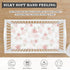 JEPFEIXIA 28"x52" Pink Roses Fitted Crib Sheet for Boys Girls Beautiful Flower Leaves Baby Sheet for Standard Crib