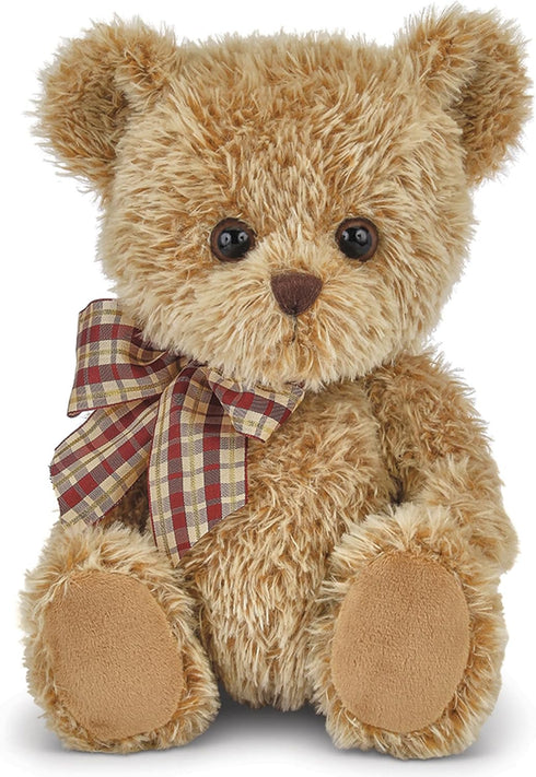 Bearington Collection Baby Shaggy Teddy Bear Plush - 11 in Brown, Soft & Cuddly Stuffed Animal Nursery Companion