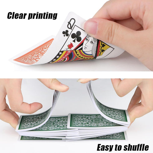 Playing Cards 12 Pack, Standard Poker Cards Set with 6 Unique Colors for Family Card Games