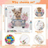 ajepon 6 Pack 8-12, (6x6inch) Animal Diamond Art Kits for Kids, Cute Animals Diamond Art for Kids Ages Cat Dog Turtle