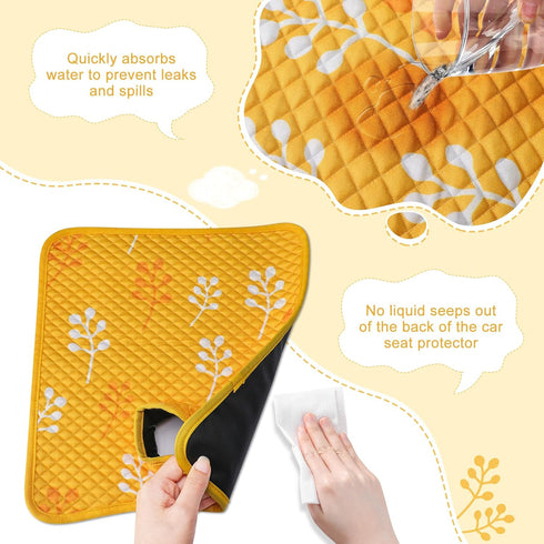 2 Pack Car Seat Protector for Potty Training, Waterproof CarSeat Liner Toilet Training for Baby Infant Toddler, Dry
