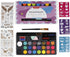 Incraftables Non-Toxic Water-Based Face Paint Kit 24 Colors with Brushes, Stencils &