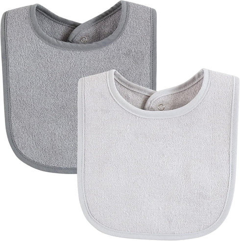 Hudson Baby Unisex BabyDrooler Bib with Waterproof Lining