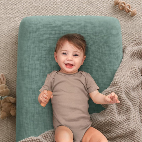 ZHENZQ Comfortable & Stretchy Infant Changing Table Pad Cover Gentle Nursery Changing Pad Cover Waterproof Designings