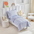 Set Boys,4 Sets,Blue Set,Include DuShow Toddler Bedding for Girls and Piece Bed-in-a-Bag Toddler Comforter Floral Crib