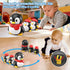 Pobaiyi 6-12 Tummy Set Baby Toys Months Musical Dancing Talking Penguin Time Toys Mama and Babys, Light Up Crawling