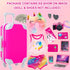 XFEYUE 23 18 inch Set Pcs American Doll Clothes and Accessories - Suitcase Luggage , Pillow, Sunglasses, Camera