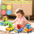1 1-3, Set, 1 2 12-18 Pbooo Toys for Year Old Boy, Press and Go Car Toys for Toddlers Push and Go Animal Toy Cars