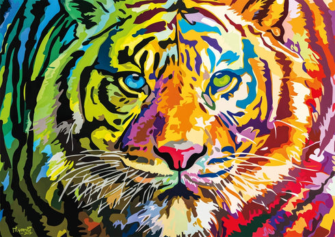 Buffalo Games 300 LARGE Piece Jigsaw Puzzle - Stripes of Color