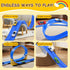 15Ft 4 1:64 4M 3 4 5 6 Flexible Race Track for Kids - Car Track with Vehicle in Scale, DIY Car Ramp Roll Up, Play Race