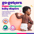 6, 35+ lbsBaby 68Count Happy Hues Go-Getters Disposable Diapers Size Diapers with Shea Butter, Wetness Indicator,Leak