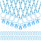 74 Pieces Baby Shower Pacifiers 24 Necklace Acrylic Plastic Pacifiers Baby Shower