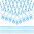 74 Pieces Baby Shower Pacifiers 24 Necklace Acrylic Plastic Pacifiers Baby Shower