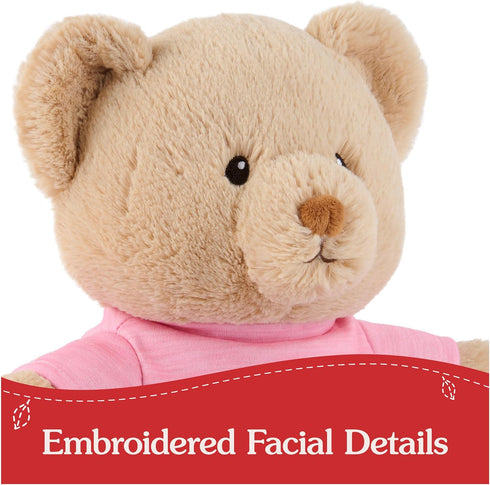 GUND 12” “I'm The Big Sister” Sustainable Message Bear, Tan Teddy Bear Made from 100% Recycled Materials