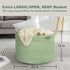 22" 22" 14" MEGASKET Extra Large Green Basket, X X Woven Cotton Rope Baskets for Blankets, Nursery Laundry Basket, Cute