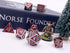 Norse Foundry Set of 7 Vampire Blood Norse Series Full Metal Polyhedral Dice for RPG Math Games DND Pathfinder