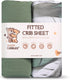 100% (52 28 Organic Crib Sheet - Cotton Baby Crib Sheets - Standard Crib Mattress Sheet x in) - Fitted Crib Sheets Girl