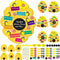 Memorywuu 24 Sets Bee Attitude Sign Craft Kit Beatitudes VBS Sunday School Craft