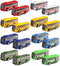 HSMQ 16 Pcs Pull Back City Bus Vehicles Toys Set, Mini Pull Back
