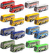 HSMQ 16 Pcs Pull Back City Bus Vehicles Toys Set, Mini Pull Back