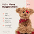 Bearington Harry Hugglesmore Valentine's Day Stuffed Animal, 11 Inch Brown Puppy, Ideal for Gifts