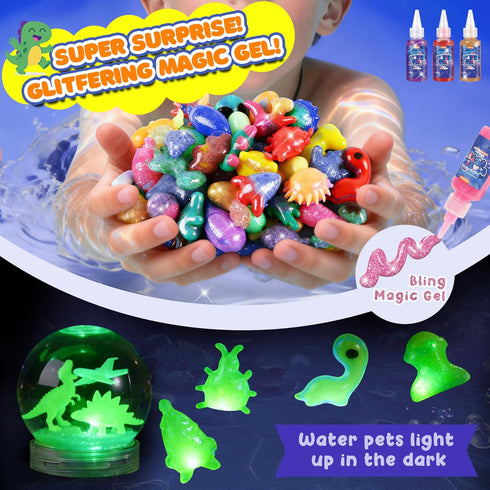 36 24 4+ Magic Water Elf Toy Kit, Water Pets Toys for Kids, Gels & Molds, Aqua Fairy Water Gel Kit Squishy Maker, DIY