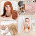 Wiwiqing 4 3D 32" 24", Pcs Soft Boho Baby Blanket Unisex Newborn Toddler Receiving Blanket for Crib Stroller Use