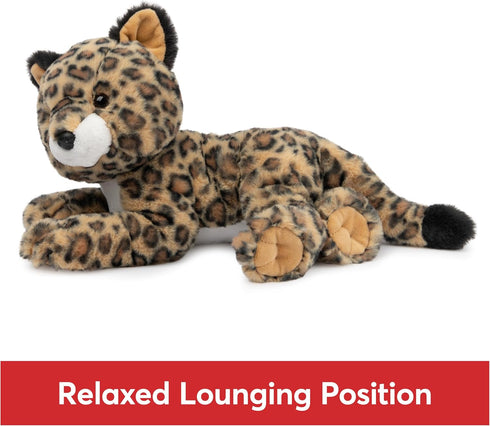 1 12 GUND Banks Leopard Plush, Premium Stuffed Animal for Ages and Up, Brown/White