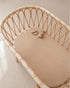 2 Pack Konssy Muslin Bassinet Sheets for Baby Girl Boy, Soft Breathable Baby Bassinet Mattress Sheets Fit for Hourglass
