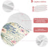 Set 1, Vintage Wildflower Muslin Baby Burp Cloths of Super Soft & Absorbent Burping Rags, Cotton Burp Clothes Shower
