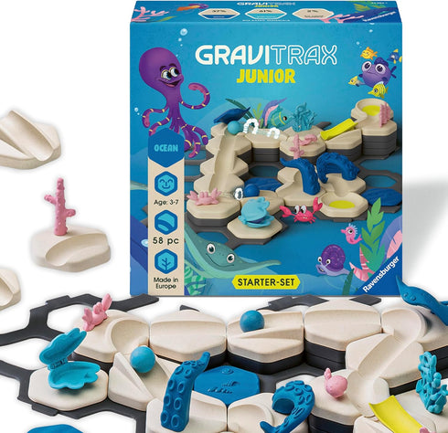 Ravensburger GraviTrax Junior Starter Set - My Ocean - 58-Piece Marble Run