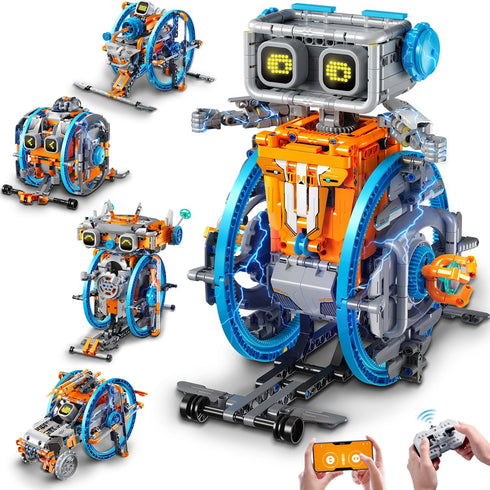HiWEEGO RC Robot Toys with Changeable LED Eyes & Sound, App &