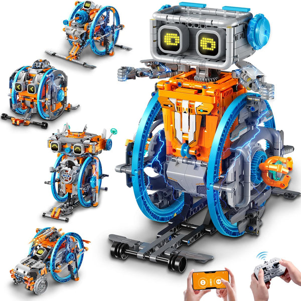 HiWEEGO RC Robot Toys with Changeable LED Eyes & Sound, App &