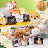 18 3.15 Inch Set Halloscume Pcs Mini Stuffed Animals Bulk Small Plush Cat Puppy Kitten Dog Toys Keychains for Easter
