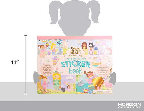 Story Magic Large Sticker Book - Create Your Own Adventures Inside a 14" x 11" Book, Over 350 Stickers