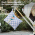 Pack 2 Ohocut Blue Checkered Waterproof Wet Dy Diaper Bag for Baby Essentials, Travel, Swimsuit, Beach Bag Accessories