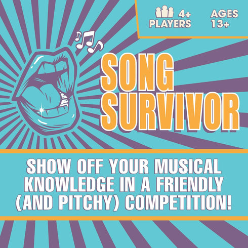 13+ Doin' The Most - Song Survivor: The Ultimate Party Card Game for Music Lovers. Portable Games to Sing, Mimic & Win