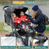 IvyWind Double Stroller Rain Cover, Universal Stroller Cover for Side by Side Baby Stroller, Breathable Weather Shield