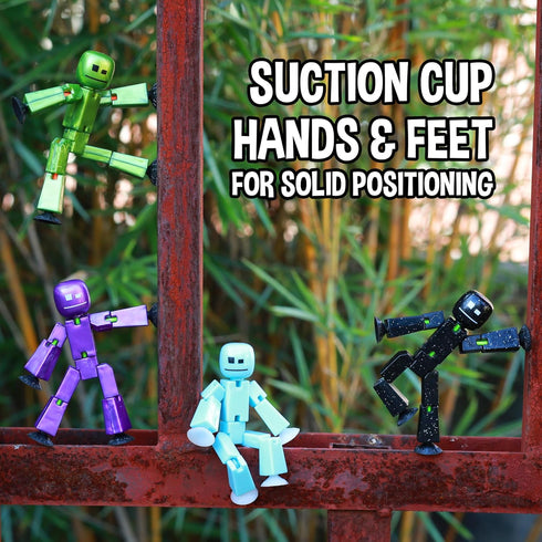 Pack 1 4 Zing StikBot Single - Includes StikBot - Collectible Action Figures and Accessories, Stop Motion Animation