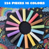 224 Set JOYIN PCS Sidewalk Chalks Non-Toxic Washable Jumbo Chalk for Outdoor Art Play, Painting on Chalkboard