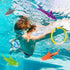 Swimming 4-8, 8 Pack Pool Diving Toys, Underwater Pool Toys for Kids Ages Diving Rings and Training Sharks for Learning